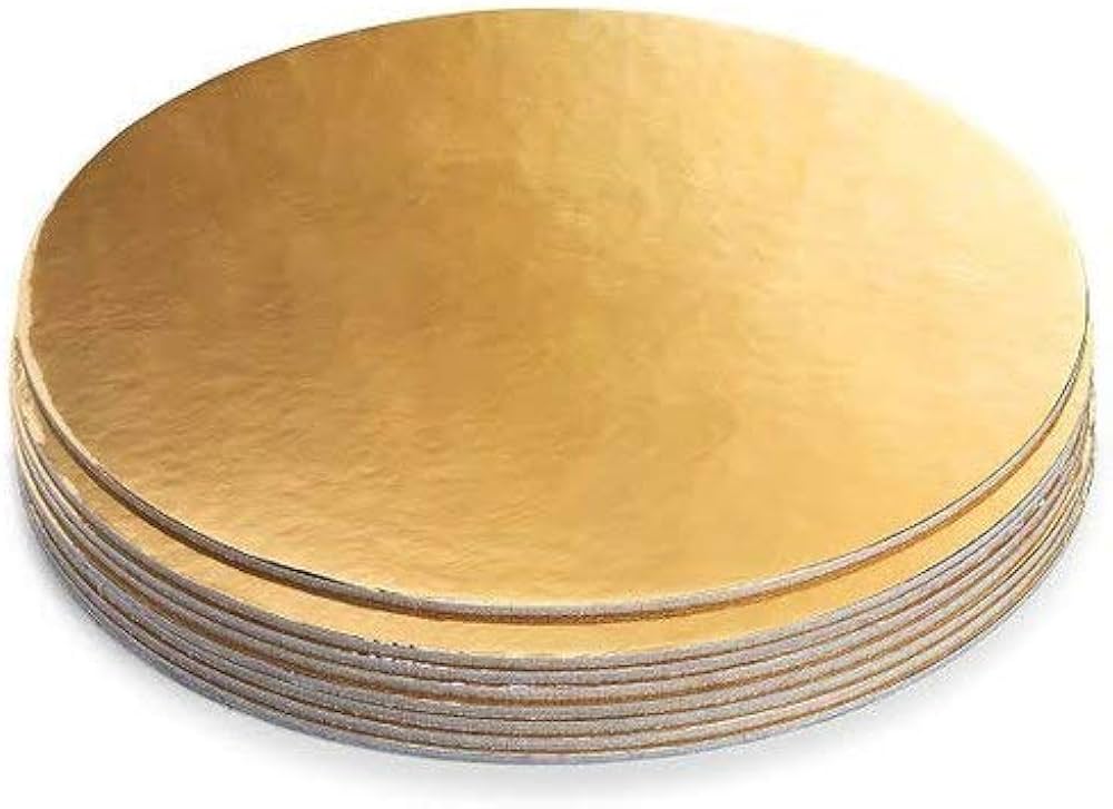 Mdf Cake Board Gold (Round)
