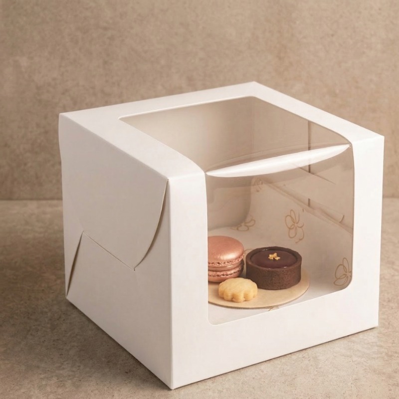 Corner Window Cake Box